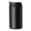 Stainless steel double walled cup Gisela black