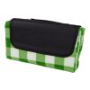 RPET foldable polar fleece blanket Vesper light green