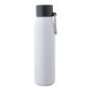 Recycled stainless steel drinking bottle (600 ml) Cassian white