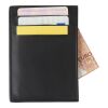 Split leather credit card wallet Logan black
