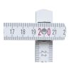Wooden Stabila foldable ruler Jessica white | No Branding | not available | not available
