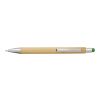 Bamboo and plastic ballpen Claire lime | No Branding | not available | not available