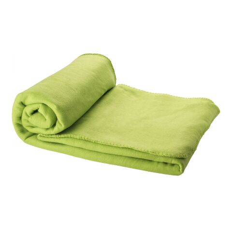 Huggy fleece plaid blanket with carry pouch Standard | Lime | No Branding | not available | not available | not available