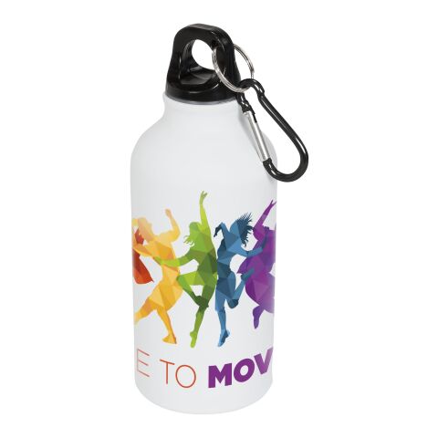 Oregon 400 ml matte sport bottle with carabiner White | No Branding | not available | not available