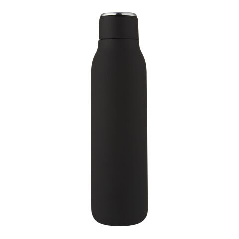 Marka 600 ml copper vacuum insulated bottle with metal loop Standard | Solid black | Not applicable | No Branding | not available | not available
