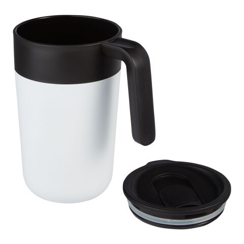 Nordia 400 ml double-wall recycled mug Standard | White | No Branding | not available | not available