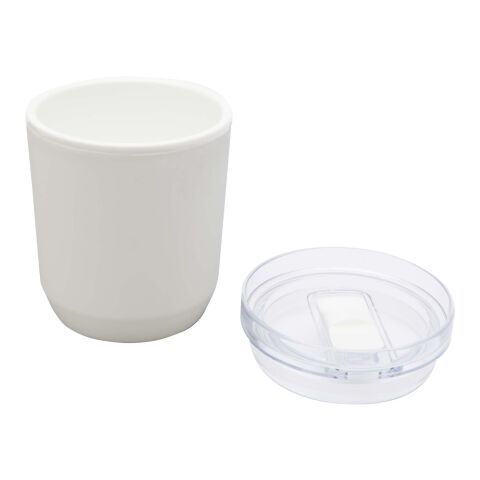 Hudson 180 ml recycled plastic double-wall tumbler Standard | white | No Branding | not available | not available