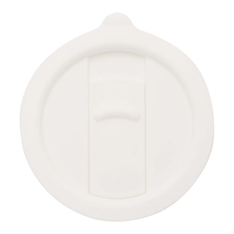 Carter 450 ml ceramic mug with plastic lid Standard | White | No Branding | not available | not available