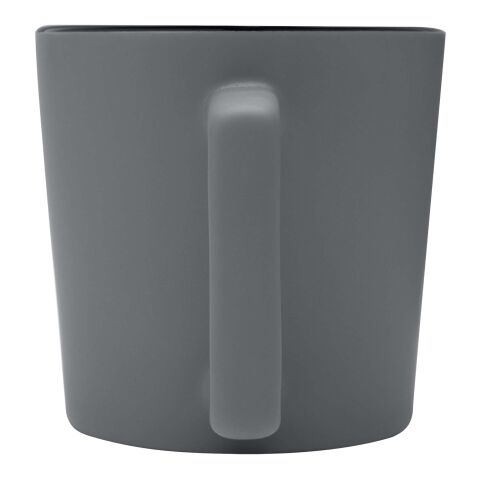 Cali 370 ml ceramic mug with matt finish Standard | Solid black-Grey | No Branding | not available | not available