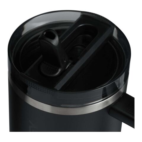 Stanley Quencher® ProTour 1180 ml recycled stainless steel insulated flip straw tumbler	 Solid black
