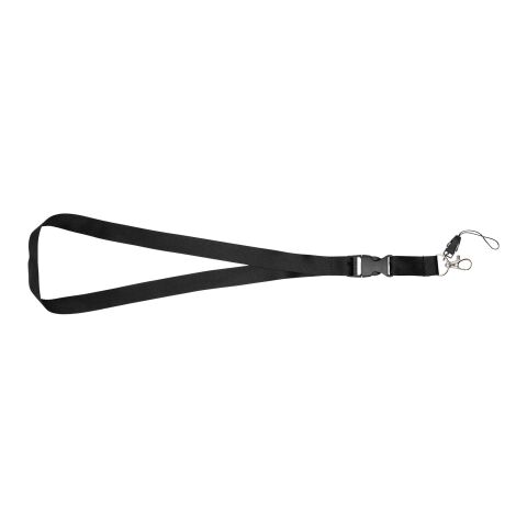 Sagan phone holder lanyard with detachable buckle Standard | Solid black | not available | No Branding | not available | not available | not available