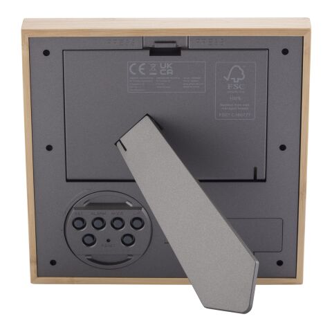 Sasa bamboo photo frame with weather station Standard | Natural | No Branding | not available | not available