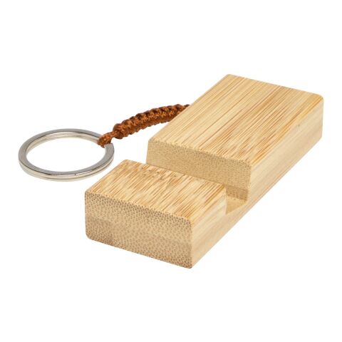 Bosona bamboo phone holder with keychain Standard | Brown | No Branding | not available | not available