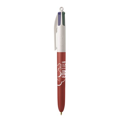 BIC® 4 Colours Soft with Lanyard White-red | No Branding | not available | not available