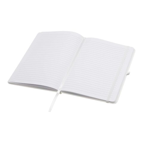 Teak A5 recycled hard cover notebook with lined pages Standard | white | No Branding | not available | not available
