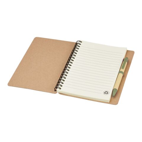 Priestly recycled notebook with pen Standard | Heather green-Natural | No Branding | not available | not available | not available