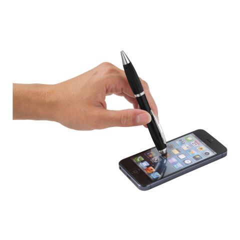 Blue Ink Nash Coloured Stylus Ballpoint Pen Black Grip Standard | Solid black | No Branding | not available | not available