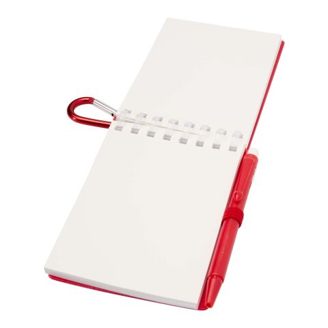 Lig Mini recycled outdoor soft cover notebook and ballpoint pen set (black ink) Standard | Red | No Branding | not available | not available
