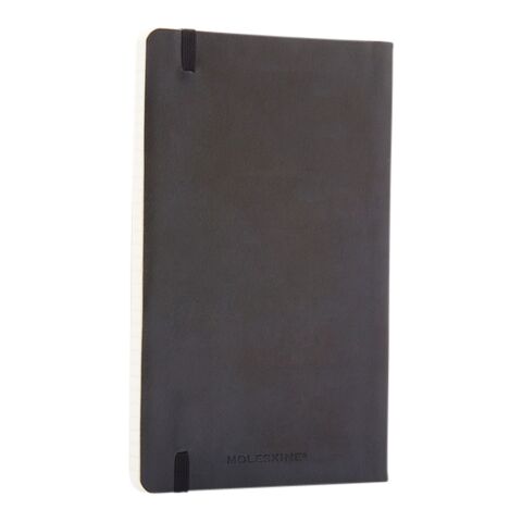 Moleskine ruled L soft cover notebook Standard | Solid black | Paper Print | paper band | 460 mm x 55 mm
