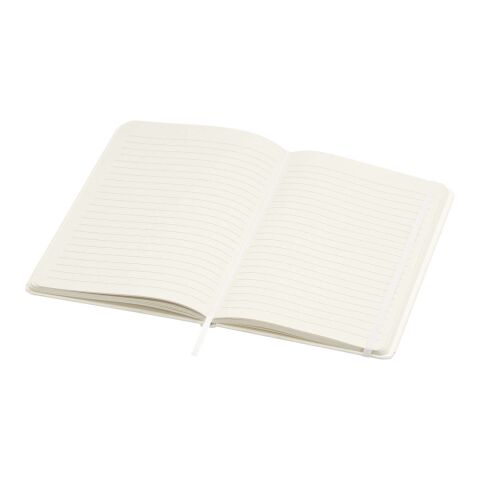 Bass A5 recycled hard cover notebook with lined pages Standard | white | No Branding | not available | not available