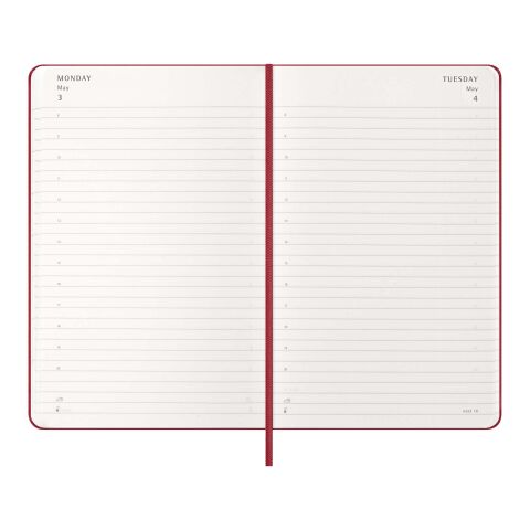 Moleskine 12M Daily L Hard Cover Planner Standard | Scarlet red | not available | No Branding | not available | not available