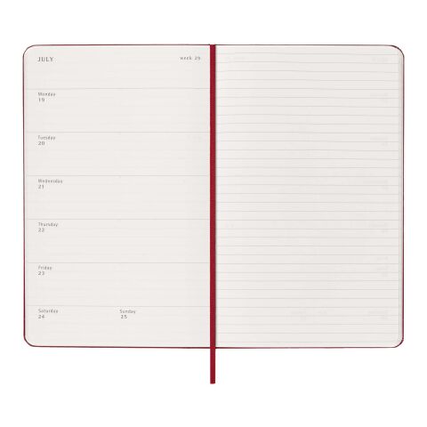 Moleskine 12M Weekly L Hard Cover Planner Standard | Scarlet red | not available | No Branding | not available | not available