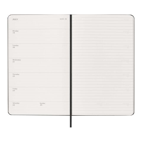 Moleskine 12M Weekly L Hard Cover Planner Standard | Solid black | not available | No Branding | not available | not available