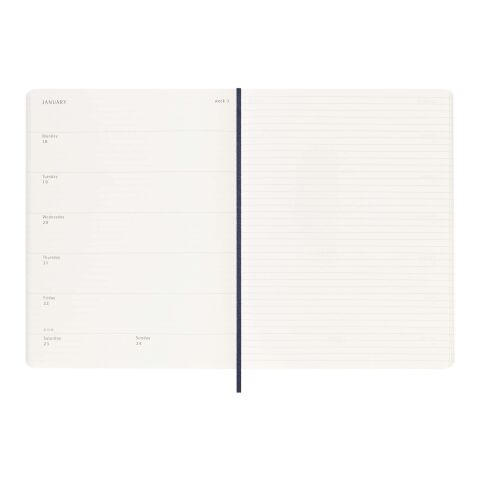 Moleskine 12M Weekly XL Soft Cover Planner Standard | Sapphire blue | not available | No Branding | not available | not available