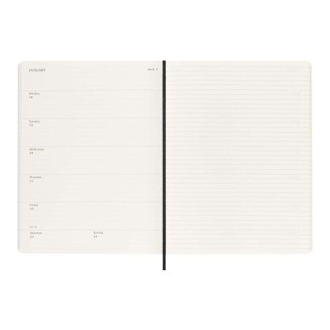 Moleskine 12M Weekly XL Soft Cover Planner Solid black | not available