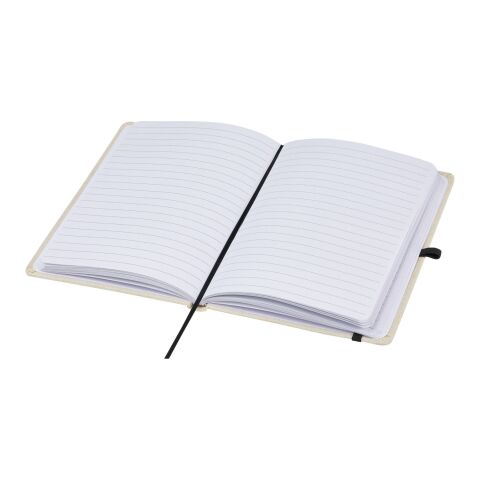 Tutico organic cotton hardcover notebook Standard | Natural-Solid black | No Branding | not available | not available | not available