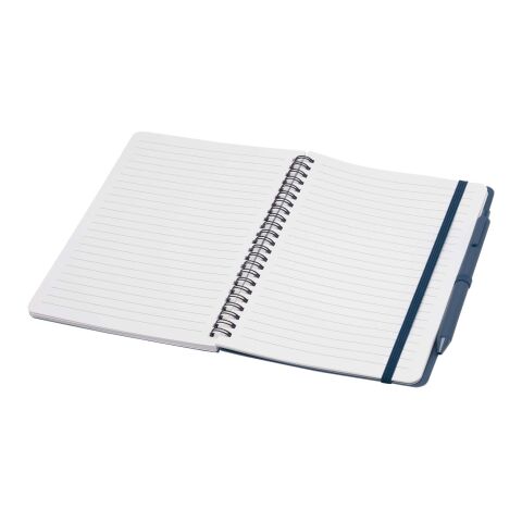 Thalaasa A5 ocean-bound hard cover notebook with ballpoint pen (black ink) Standard | Ocean blue | Not applicable | No Branding | not available | not available