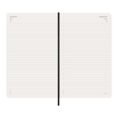 Moleskine soft cover 12 month L daily planner Standard | Black | No Branding | not available | not available