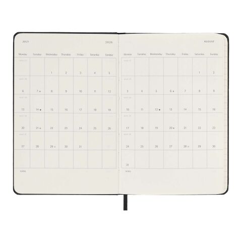 Moleskine hard cover 12 month PK daily planner Standard | Black | No Branding | not available | not available