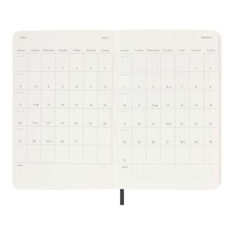 Moleskine soft cover 12 month weekly PK planner Standard | Black | No Branding | not available | not available