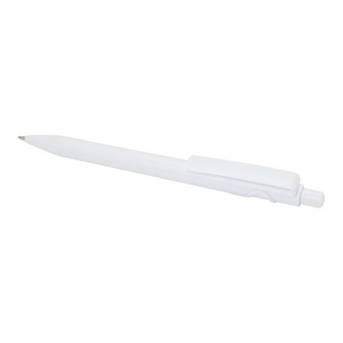Unica recycled plastic ballpoint pen (blue ink) Standard | white | No Branding | not available | not available