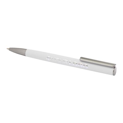 Ziggur aluminium ballpoint pen (blue ink) Standard | White | not available | No Branding | not available | not available