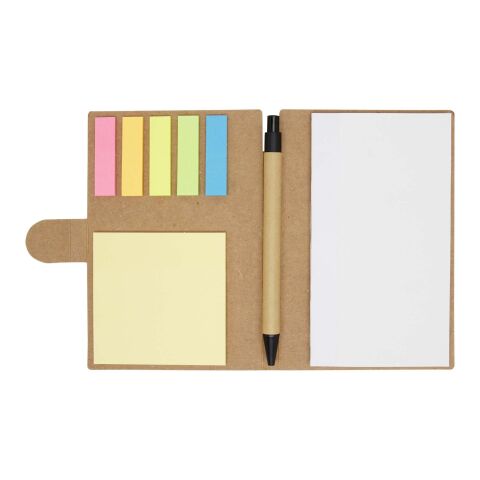 Swift sticky notes booklet with ballpoint pen (black ink) Standard | Natural | No Branding | not available | not available