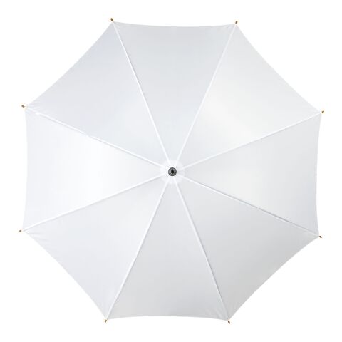 Kyle 23&quot; auto open umbrella wooden shaft and handle Standard | White | No Branding | not available | not available | not available