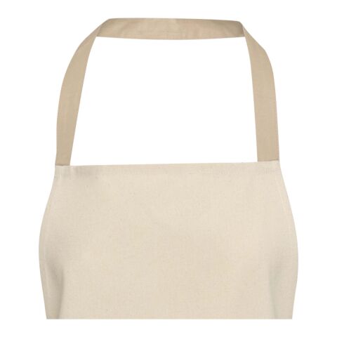 Nia 200 g/m² recycled cotton apron Standard | Oatmeal | No Branding | not available | not available | not available