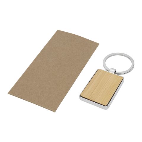Neta bamboo rectangular keychain Standard | Natural | No Branding | not available | not available