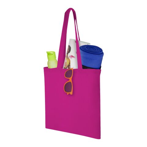 Carolina cotton tote bag 100 g/m² Standard | Magenta | not available | No Branding | not available | not available | not available