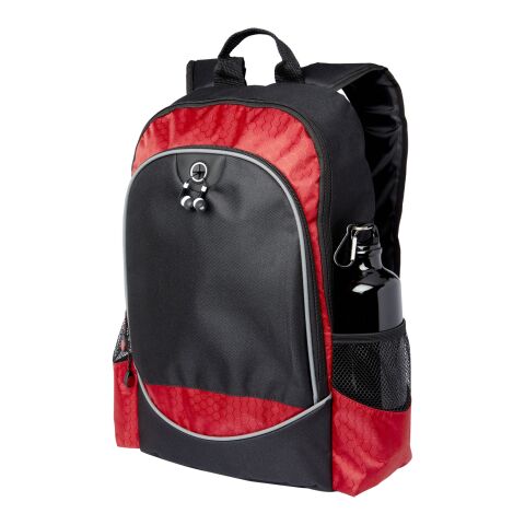 Benton 15&quot; laptop backpack Standard | Solid black-Red | No Branding | not available | not available | not available