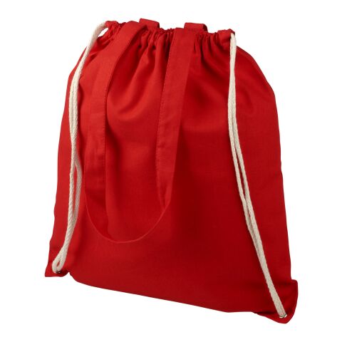 Eliza 240 g/m² cotton drawstring backpack Standard | Red | not available | No Branding | not available | not available | not available