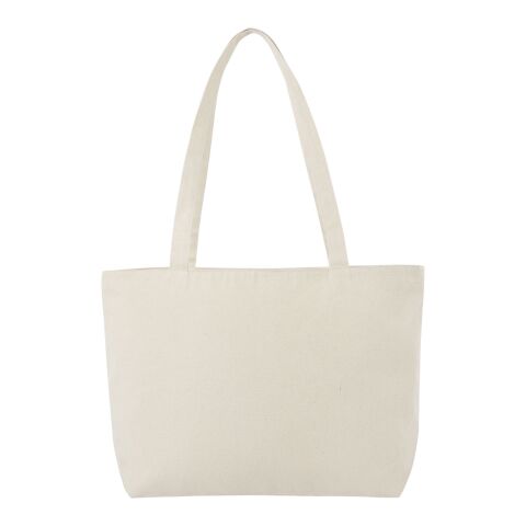 Ningbo 320 g/m² zippered cotton tote bag Standard | Natural | Not applicable | No Branding | not available | not available | not available