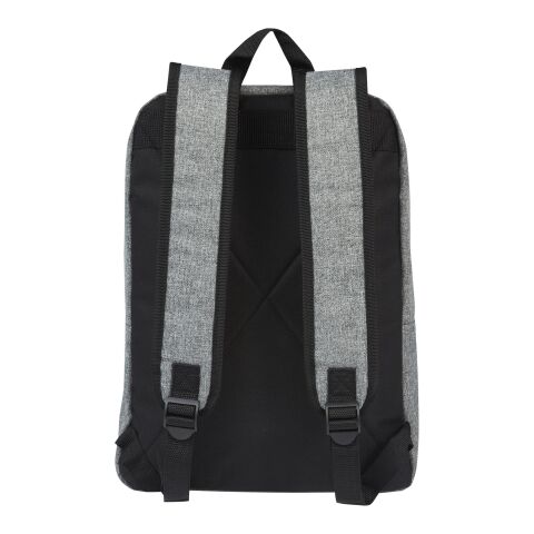 Reclaim 15&quot; GRS recycled two-tone laptop backpack 14L Standard | Solid black-Heather grey | No Branding | not available | not available | not available