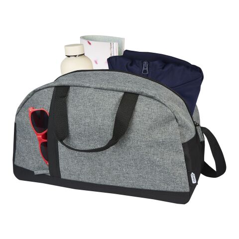 Reclaim GRS recycled two-tone sport duffel bag 21L Standard | Solid black-Heather grey | No Branding | not available | not available | not available