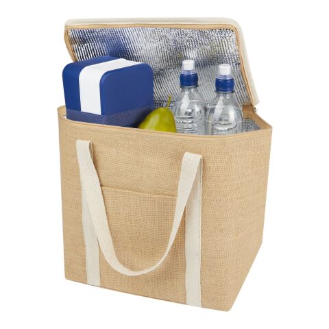 Juta 300 g/m² jute cooler bag 19L Standard | Natural-White | No Branding | not available | not available