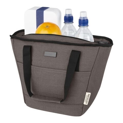 Joey 9-can GRS recycled canvas lunch cooler bag 6L Standard | Grey | not available | No Branding | not available | not available | not available
