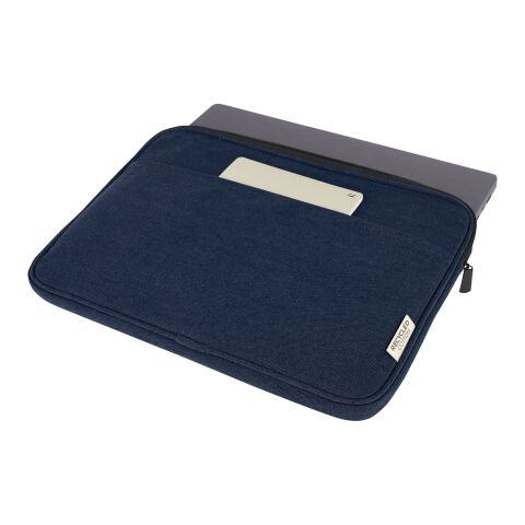 Joey 14&quot; GRS recycled canvas laptop sleeve 2L Standard | Deep blue | No Branding | not available | not available | not available