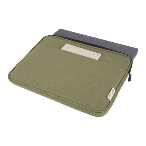 Joey 14" GRS recycled canvas laptop sleeve 2L Standard | Olive | not available | No Branding | not available | not available | not available